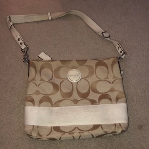 Large long Coach shoulder bag